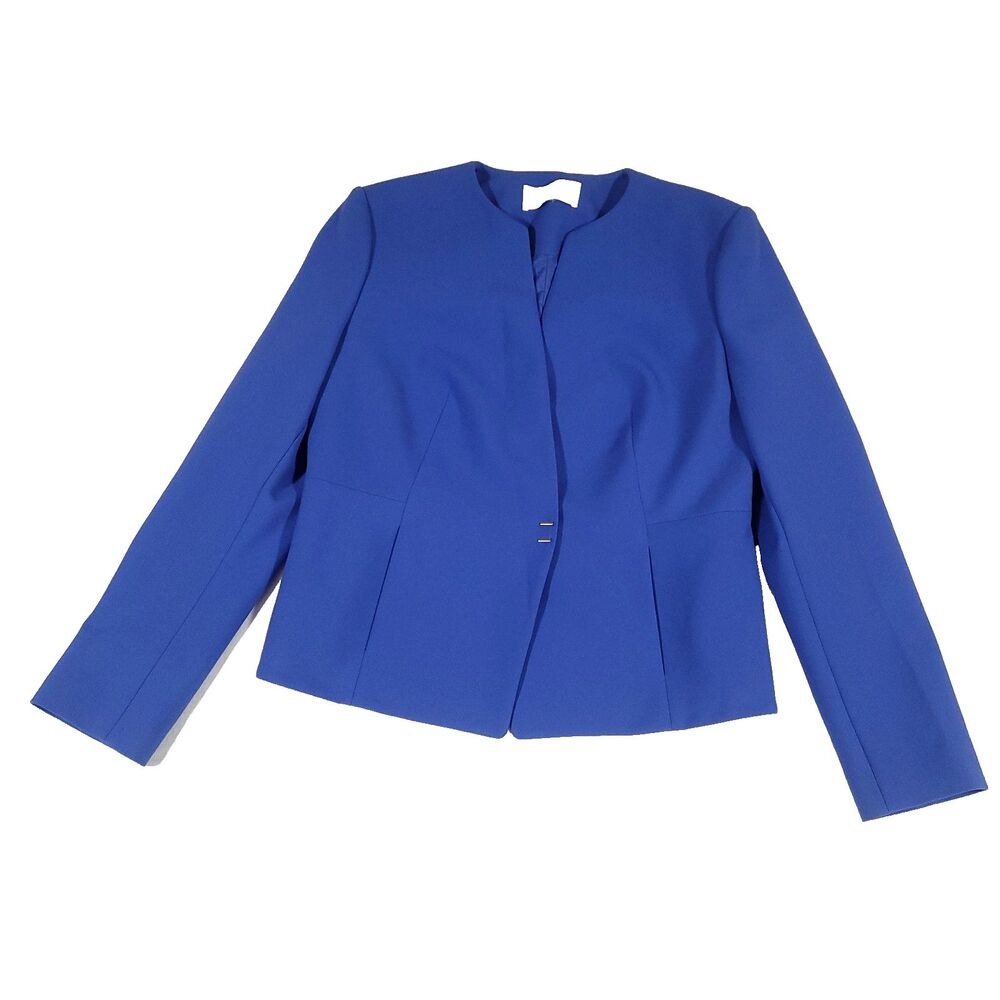 Hugo Boss Jisula Blazer Royal Blue Modern 10 nipped waist viscose cotton career